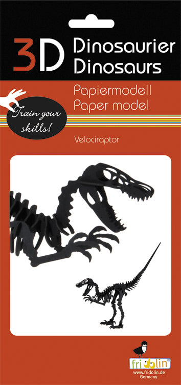 3D Paper Velociraptor (7087806316743)