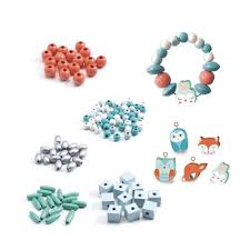 Djeco Wooden Beads Small Animals (4817137795107)