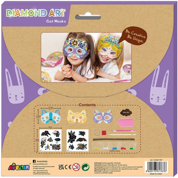 Avenir Diamond Art Cat Masks (6784936149191)