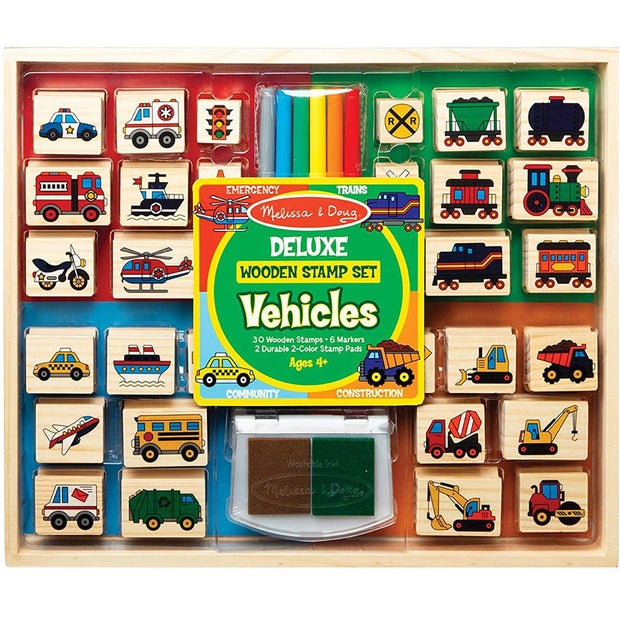 MD Deluxe Wooden Stamp Vehicles Set (6794205003975)