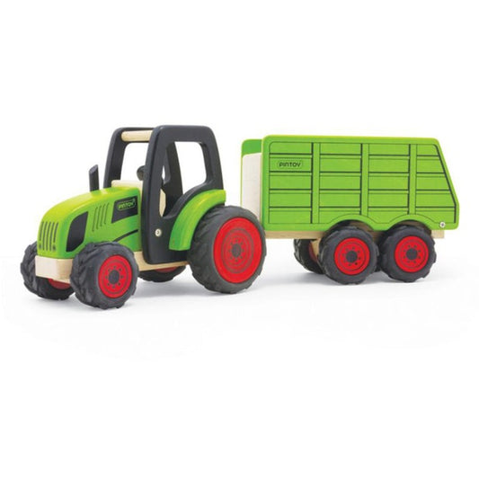 Pintoy Tractor with Trailer (4572479553571)
