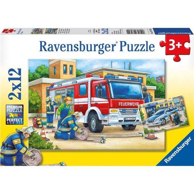 RB Police/Firefighters 2x12pc pzl (4568454332451)
