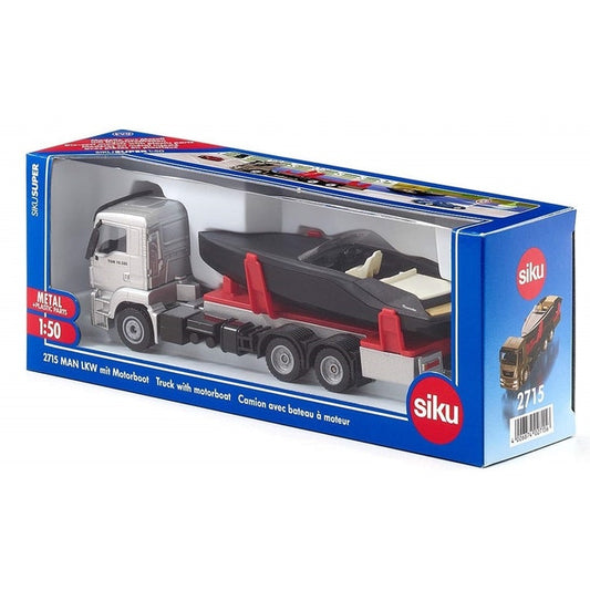 Siku Man TG-A Truck with Speedboat 1:50 (4572618162211)