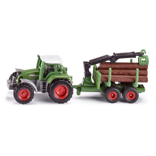 Siku Fendt Tractor with Forestry Trailer (4565144043555)
