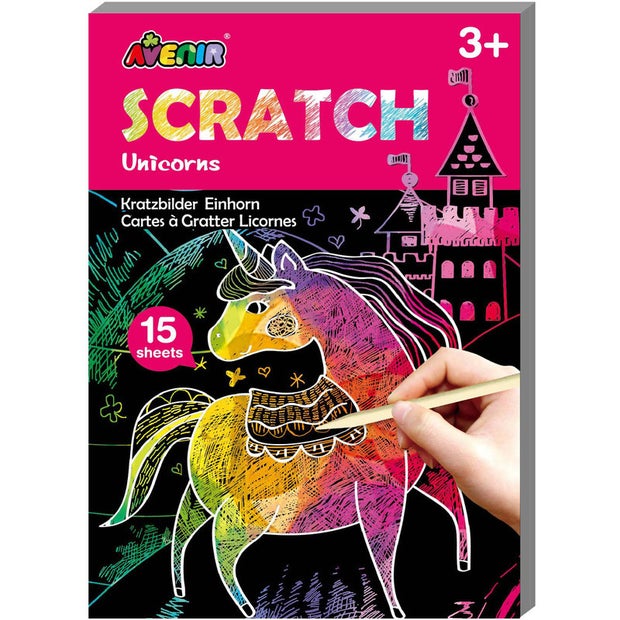 Avenir Scratch Book Unicorns Small (4810032152611)