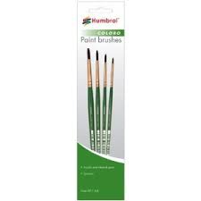 Humbrol Coloro Brush Pack-00,1,4,8 (4590456373283)
