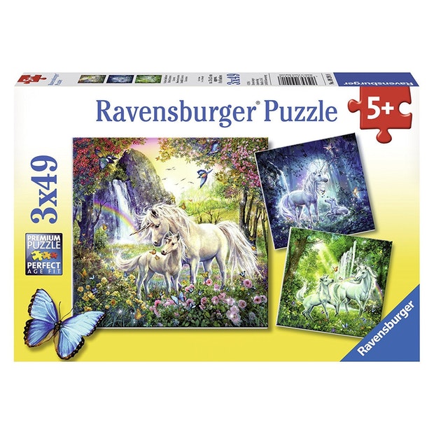 RB Beautiful Unicorns 3x49pc pzl (4568473108515)