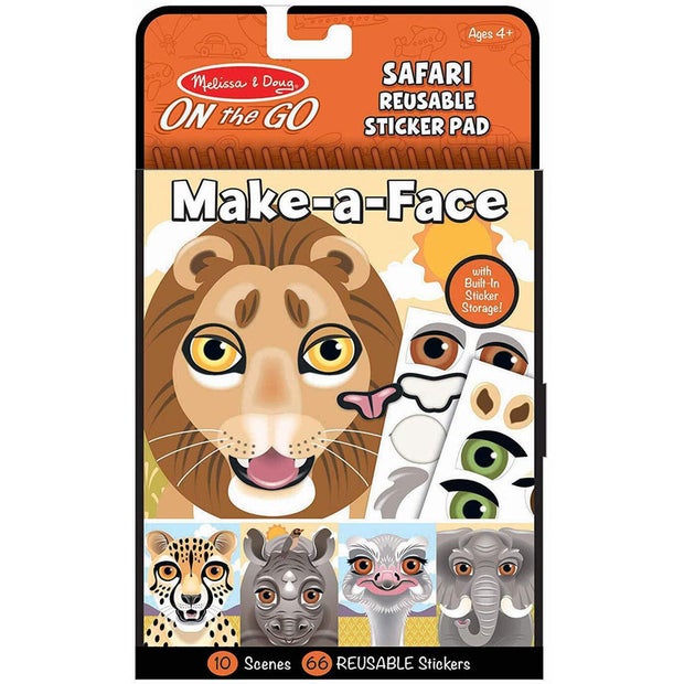 MD Make a Face Safari Reusable Stickers (6794205102279)