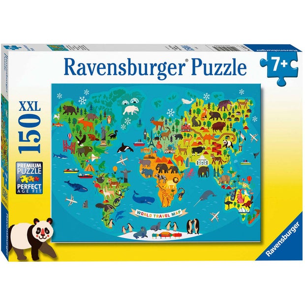 RB Animal World Map150pc (7334923665607)