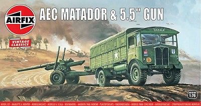 AFX 1/76 Matador & 5.5 Gun (4573160898595)