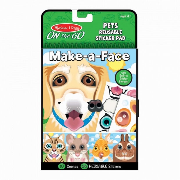 MD Make a Face Pets Reusable Sticker (6794204807367)